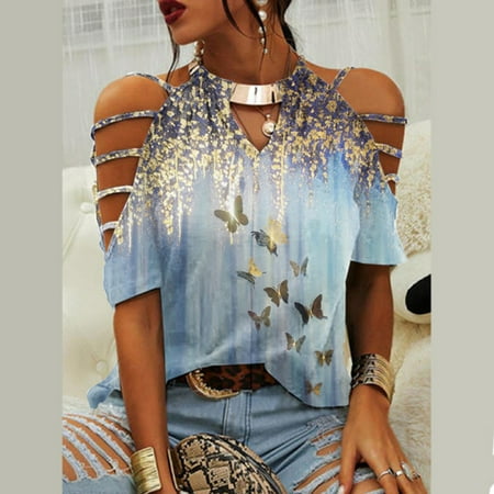 Summer Hollow Out Tshirt for Women Elegant Halter Vneck Tunic Trendy Tops Graphics Short Sleeve Blouses
Summer Hollow Out Tshirt for Women Elegant Halter Vneck Tunic Trendy Tops Graphics Short Sleeve Blouses