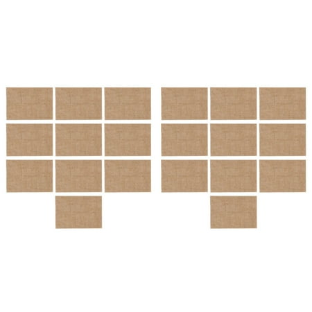 20 Pcs Natural Hessian Burlap Place Mat Table Placemats Coaster Dining Decor