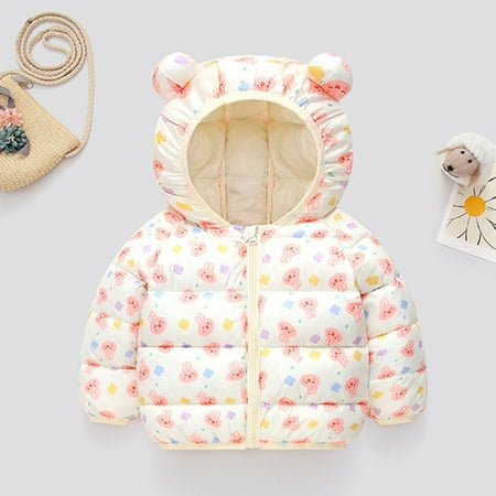 ZHUASHUM Jacket For Toddler Baby Boys Girls Winter Warm Floral Cartoon Bear Ears Hooded Padded Outwear
ZHUASHUM Jacket For Toddler Baby Boys Girls Winter Warm Floral Cartoon Bear Ears Hooded Padded Outwear
