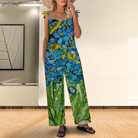 Jumpsuits for Women Summer Dressy Womens Trendy Casual Sleeveless Strap Loose Adjustable Jumpsuits Stretchy Long Pants Romper with Pockets
Jumpsuits for Women Summer Dressy Womens Trendy Casual Sleeveless Strap Loose Adjustable Jumpsuits Stretchy Long Pants Romper with Pockets