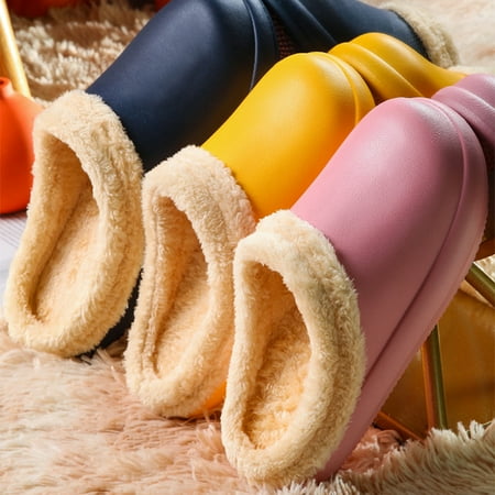 Unisex Thermal Lined Clogs Waterproof Slippers Warm Fuzzy Anti-Slip Garden Shoes Indoor Outdoor Plush Lining Slip on House Shoes with Indoor Outdoor Anti-Skid EVA Sole
Unisex Thermal Lined Clogs Waterproof Slippers Warm Fuzzy Anti-Slip Garden Shoes Indoor Outdoor Plush Lining Slip on House Shoes with Indoor Outdoor Anti-Skid EVA Sole