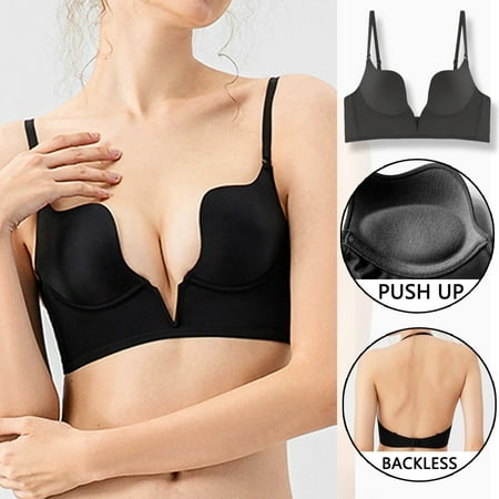 Women Backless Bra Deep V Low Back Push Up Seamless Lingerie Bra Invisible Wedding Bra Halter Brassiere
Women Backless Bra Deep V Low Back Push Up Seamless Lingerie Bra Invisible Wedding Bra Halter Brassiere