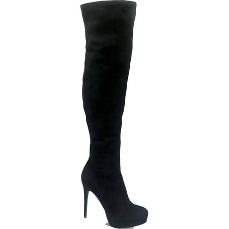 Thalia Sodi Womens Clarissa F Microsuede Stillettos Thigh-High Boots