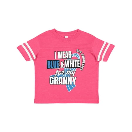 Inktastic I Wear Blue and White For My Granny ALS Awareness Gift Toddler Boy or Toddler Girl T-Shirt
Inktastic I Wear Blue and White For My Granny ALS Awareness Gift Toddler Boy or Toddler Girl T-Shirt