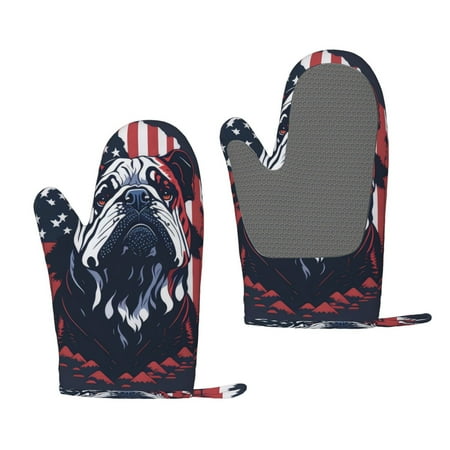 Zufioo Bulldog with Forest Flag Print Silicone Anti-Scalding Gloves Kitchen Hanging Rope Gloves Kitchen Utensils Suitable for Barbecue Baking Cooking
Zufioo Bulldog with Forest Flag Print Silicone Anti-Scalding Gloves Kitchen Hanging Rope Gloves Kitchen Utensils Suitable for Barbecue Baking Cooking