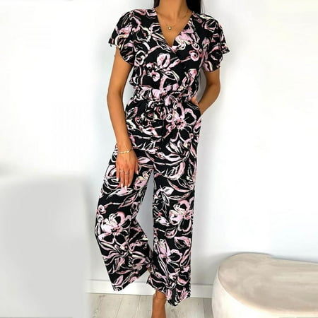Homadles Jumpsuits for Women Casual- Stretchy Sleeveless Loose Fit Fashion Overalls Printed Rompers for Women Black M
Homadles Jumpsuits for Women Casual- Stretchy Sleeveless Loose Fit Fashion Overalls Printed Rompers for Women Black M