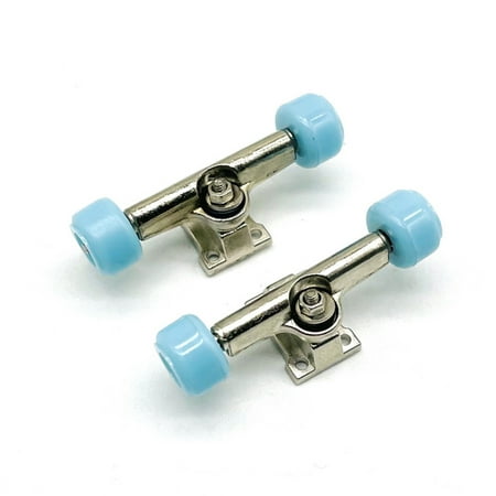 2Pieces Alloy Tech Deck for Finger Skateboard Gadgets Easy Change & Durable