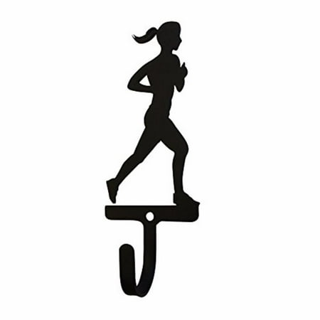 5.63 Inch Runner Woman or Girl Wall Hook Small