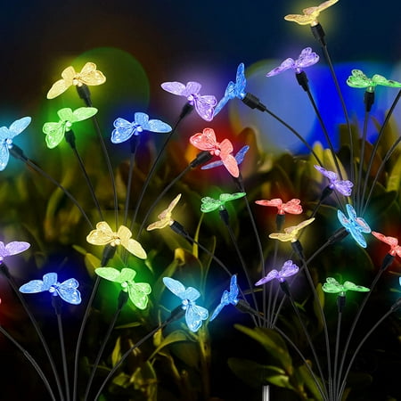 Solar Garden Lights 12 LED Multi-color Butterfly Solar Yard Lights Outside Garden Solar Lights Decoration Solar Lights Outdoor Waterproof Decorative for Garden Yard Patio Path Wedding Party (2 Pack)
Solar Garden Lights 12 LED Multi-color Butterfly Solar Yard Lights Outside Garden Solar Lights Decoration Solar Lights Outdoor Waterproof Decorative for Garden Yard Patio Path Wedding Party (2 Pack)