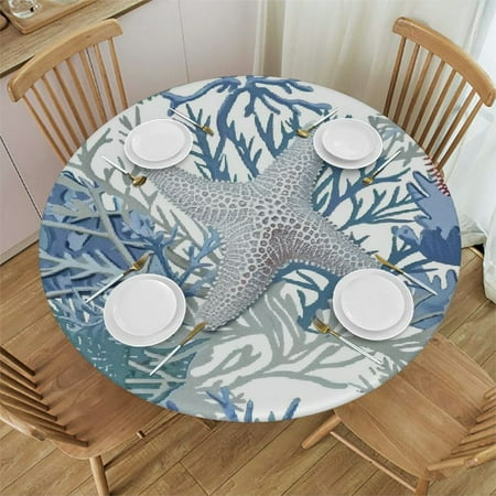Patifu Starfish Corals Ocean Round Table Cover Stain Resistant Washable Indoor Outdoor Tablecloth Kitchen Dining Wedding Parties Table Cloth 100% Polyester Fiber 38-42
Patifu Starfish Corals Ocean Round Table Cover Stain Resistant Washable Indoor Outdoor Tablecloth Kitchen Dining Wedding Parties Table Cloth 100% Polyester Fiber 38-42
