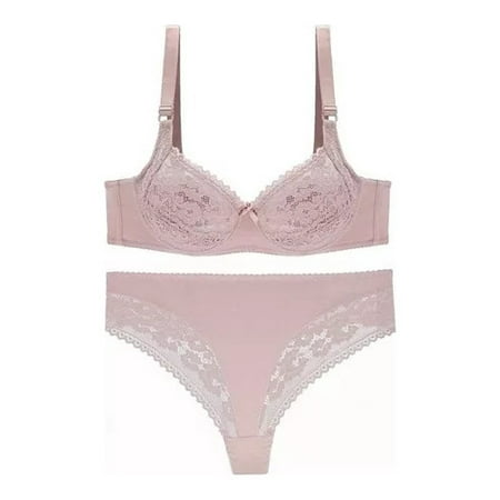 Conjunto Sujetador De Tanga Sexy De Talla Grande Para Mujer