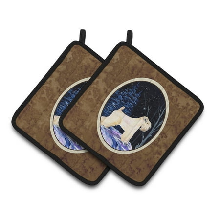 Caroline s Treasures SS8386PTHD Starry Night Wheaten Terrier Soft Coated Pair of Pot Holders 7.5HX7.5W multicolor
Caroline s Treasures SS8386PTHD Starry Night Wheaten Terrier Soft Coated Pair of Pot Holders 7.5HX7.5W multicolor