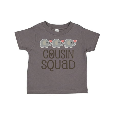 Inktastic Cousin Squad Elephant Gift Toddler Boy or Toddler Girl T-Shirt
