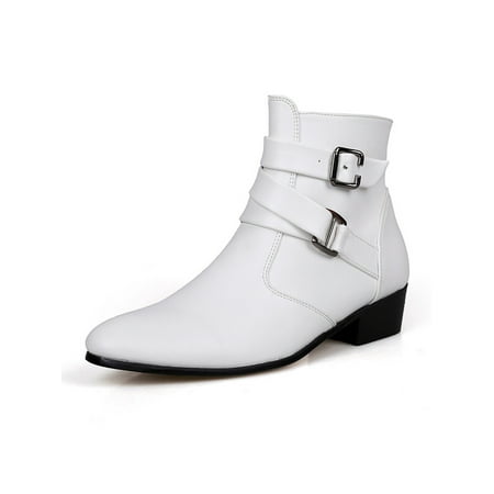Daeful Men Fashion Boots Low Calf Winter Shoes Zip Up Ankle Boot Classic Comfortable Casual Shoe Walking Bootie White 6.5
Daeful Men Fashion Boots Low Calf Winter Shoes Zip Up Ankle Boot Classic Comfortable Casual Shoe Walking Bootie White 6.5
