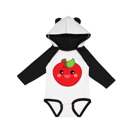 Inktastic Smiling Apple Gift Baby Boy or Baby Girl Long Sleeve Bodysuit