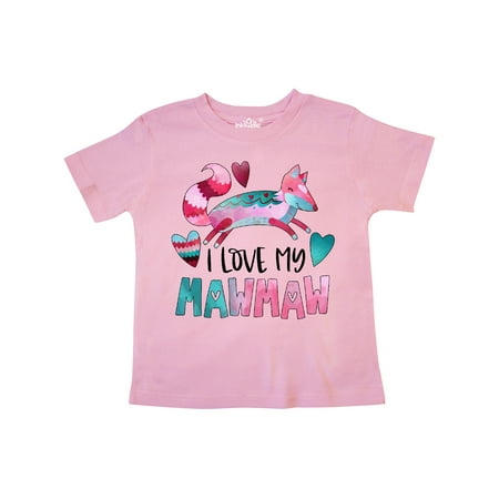 Inktastic I Love My Mawmaw Pink and Blue Fox with Hearts Gift Toddler Boy or Toddler Girl T-Shirt
Inktastic I Love My Mawmaw Pink and Blue Fox with Hearts Gift Toddler Boy or Toddler Girl T-Shirt