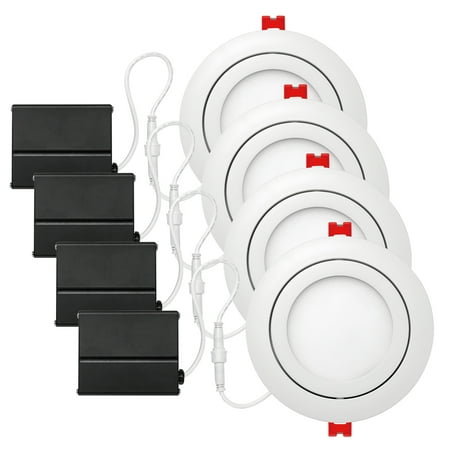Globe Electric 9 Watt 4 White Integrated LED Ultra Slim Swivel Recessed Lighting Kit
Globe Electric 9 Watt 4 White Integrated LED Ultra Slim Swivel Recessed Lighting Kit