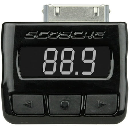 Scosche FMRDSA Wireless FM Transmitter with RDS for Apple iPod and iPhone, Black