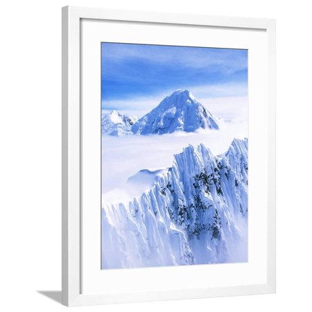 Wrangell Mountains and Clouds Framed Print Wall Art By Joseph Sohm