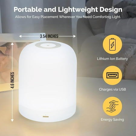 he mood with this elegant versatile and energy-efficient LED night light touch lamp. Ideal for adding a touch of sophistication to your home decor this stylish lamp features adjustable
he mood with this elegant versatile and energy-efficient LED night light touch lamp. Ideal for adding a touch of sophistication to your home decor this stylish lamp features adjustable