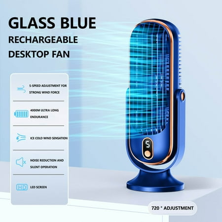 SNGMN Cold Fan Desktop Portable USB Rechargeable Car Home Brushless Motor Small Fan Shaking Head Fan Blue
SNGMN Cold Fan Desktop Portable USB Rechargeable Car Home Brushless Motor Small Fan Shaking Head Fan Blue