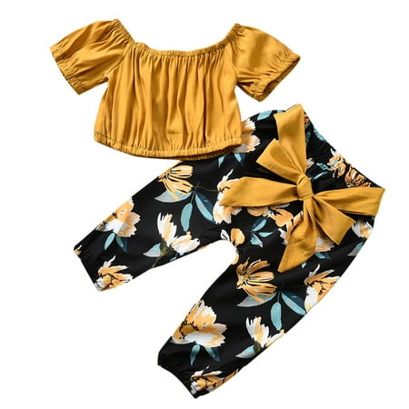 QWERTYU Toddler Baby Child Children Kids Summer T Shirts and Floral Pants Set Short Sleeve Clothing Set Outfits for Girl 1Y-4Y
QWERTYU Toddler Baby Child Children Kids Summer T Shirts and Floral Pants Set Short Sleeve Clothing Set Outfits for Girl 1Y-4Y