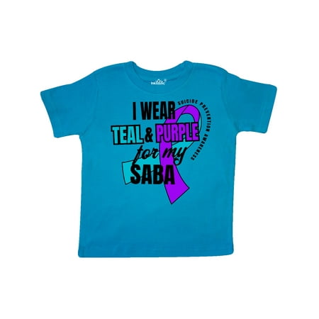 Inktastic Suicide Prevention I Wear Teal and Purple for My Saba Gift Toddler Boy or Toddler Girl T-Shirt
Inktastic Suicide Prevention I Wear Teal and Purple for My Saba Gift Toddler Boy or Toddler Girl T-Shirt