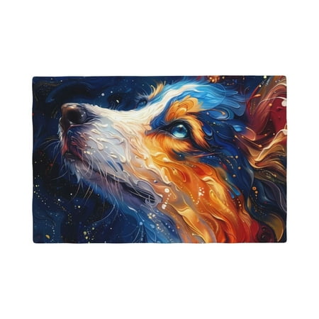 Table Placemats Set of 6 - Galactic Dog Swirls Art 12x18 In Faux Linen Double Heat Resistant Place Mats Cloth Indoor/Outdoor Placemats Washable Table Mats for Dining Kitchen Party
Table Placemats Set of 6 - Galactic Dog Swirls Art 12x18 In Faux Linen Double Heat Resistant Place Mats Cloth Indoor/Outdoor Placemats Washable Table Mats for Dining Kitchen Party