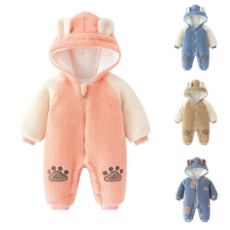 MAXCOZY 3-24M Newborn Baby Girl Boy Outfits Long Sleeve Plush Hooded Romper Footies Jumpsuit Toddler Fall Winter Clothes
MAXCOZY 3-24M Newborn Baby Girl Boy Outfits Long Sleeve Plush Hooded Romper Footies Jumpsuit Toddler Fall Winter Clothes