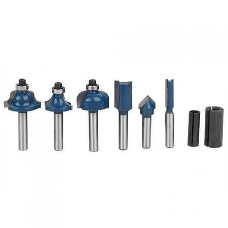 8Pcs Router Bit Set Woodworking Milling Cutter Alloy Steel Cutting Tools 1/4in Shank
8Pcs Router Bit Set Woodworking Milling Cutter Alloy Steel Cutting Tools 1/4in Shank