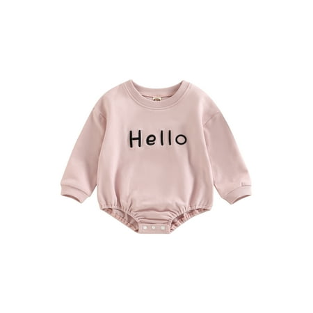 Frobukio Toddler Baby Girls Spring Autumn Casual Romper Long Sleeve O Neck Letter Embroidery Bodysuit Jumpsuit Pink 18-24 Months
Frobukio Toddler Baby Girls Spring Autumn Casual Romper Long Sleeve O Neck Letter Embroidery Bodysuit Jumpsuit Pink 18-24 Months