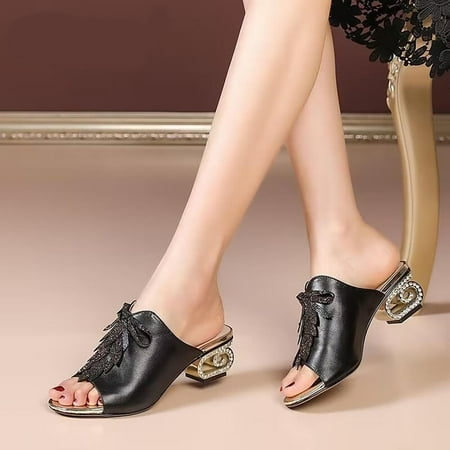 Aufmer Slippers for Women Clearance Casual Ladies Round Toe Thick Heeled Shoes Ladies Beach Sandals Summer Non-Slip Causal Slippers
Aufmer Slippers for Women Clearance Casual Ladies Round Toe Thick Heeled Shoes Ladies Beach Sandals Summer Non-Slip Causal Slippers