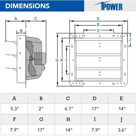 Meterk iPower 14 Inch Shutter Exhaust Fan Aluminum High Speed 1650RPM 1000 CFM 1-Pack Silver
Meterk iPower 14 Inch Shutter Exhaust Fan Aluminum High Speed 1650RPM 1000 CFM 1-Pack Silver