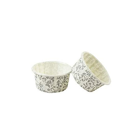 Esslly Pack of 50 Muffin Paper Cups | Disposable Cupcake Mould | Silver Floret | 30 Grams - PET Coated
Esslly Pack of 50 Muffin Paper Cups | Disposable Cupcake Mould | Silver Floret | 30 Grams - PET Coated