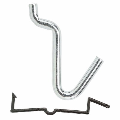 National 4PK V2305 8 Pack 1/4 Zinc Locking Curved Hooks 1Designed To Hang A V