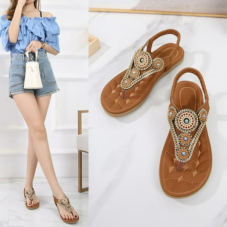 AOOCHASLIY Women Sandal Clearance Flat Sole Casual Flat Big Size Flip Flops Shoes Summer Bohemian Sandals
AOOCHASLIY Women Sandal Clearance Flat Sole Casual Flat Big Size Flip Flops Shoes Summer Bohemian Sandals