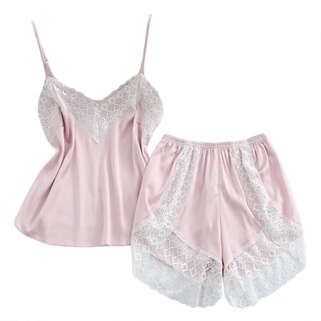 DejavYOU Lingerie for Women Lace Female Sling Shorts Lace Trim Two Piece Home Service Homewear Pajamas Set
DejavYOU Lingerie for Women Lace Female Sling Shorts Lace Trim Two Piece Home Service Homewear Pajamas Set