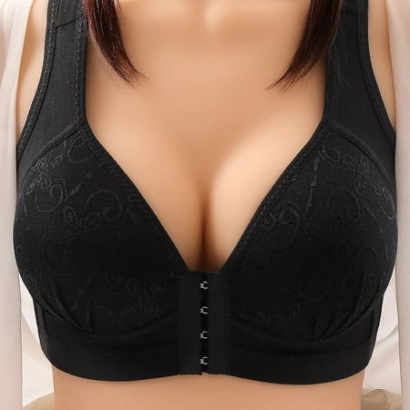 Tuscom Women Lace Front Button Shaping Cup Adjustable Shoulder Strap Large Size Underwire Bra
Tuscom Women Lace Front Button Shaping Cup Adjustable Shoulder Strap Large Size Underwire Bra
