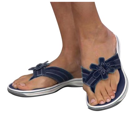 Aayomet House Slippers Women‘s Floral Flip Flop Slippers Ladies Solid Color Comfortable Fashion Casual Wedges Slippers Beach Dark Blue 8
Aayomet House Slippers Women‘s Floral Flip Flop Slippers Ladies Solid Color Comfortable Fashion Casual Wedges Slippers Beach Dark Blue 8