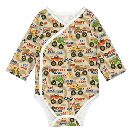 Matuu Animal Truck for Baby Long-Sleeve Bodysuit Soft Cotton Comfortable and Breathable Perfect for Newborns and Infants
Matuu Animal Truck for Baby Long-Sleeve Bodysuit Soft Cotton Comfortable and Breathable Perfect for Newborns and Infants