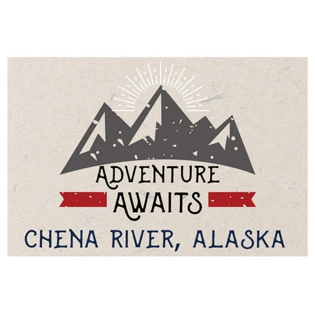 Chena River Alaska Souvenir 2x3 Inch Fridge Magnet Adventure Awaits Design