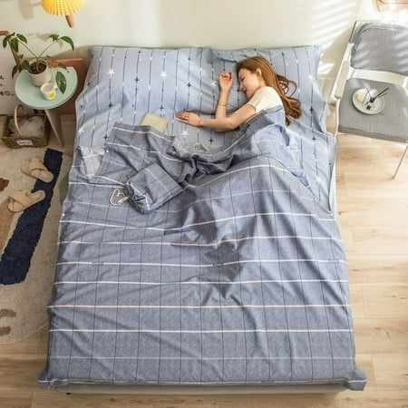 Sleeping Bag Indoor Hotel Anti-Dirty Travel Printing Bed Sheet High Quality Pure Cotton Portable Sleeping Sheet Bag
Sleeping Bag Indoor Hotel Anti-Dirty Travel Printing Bed Sheet High Quality Pure Cotton Portable Sleeping Sheet Bag