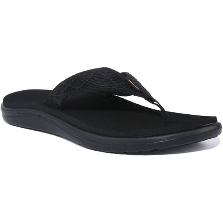 Teva Voya Flip Women s Vegan Bar Street Thong Sandal In Black Size 5