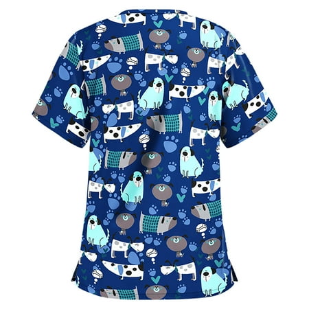CZHJS Clinic Carer Shirt with Pockets Tunic Women s V-Neck Floral and Snowman Printed Christmas Graphic Short Sleeve Dark Blue Tees Relaxed-Fit Working Uniform Nursing Workwear Scrubs Top
CZHJS Clinic Carer Shirt with Pockets Tunic Women s V-Neck Floral and Snowman Printed Christmas Graphic Short Sleeve Dark Blue Tees Relaxed-Fit Working Uniform Nursing Workwear Scrubs Top