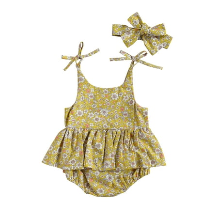 0-24M Infant Baby Girl Summer Sleevless Floral Printed Jumpsuit Patchwork Dress Romper
0-24M Infant Baby Girl Summer Sleevless Floral Printed Jumpsuit Patchwork Dress Romper