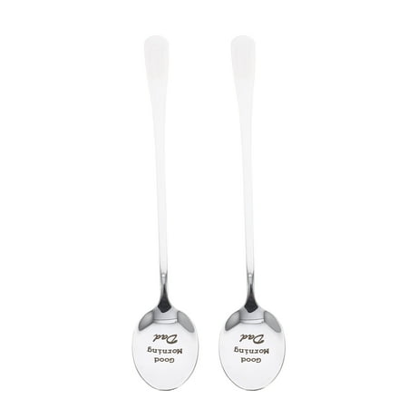 2pcs Soup Serving Spoons Kitchen Spoons Stainless Steel Long Handle Spoons