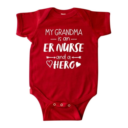 Inktastic My Grandma is an ER Nurse and a Hero Gift Baby Boy or Baby Girl Bodysuit 
Inktastic My Grandma is an ER Nurse and a Hero Gift Baby Boy or Baby Girl Bodysuit