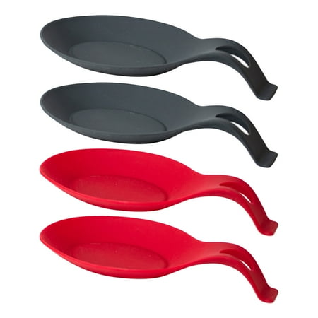 Kesenlong 4 Pcs Silicone Spoon Holder Spoon Rest Stand Heat Resistance Spoon Rack Spoon Pad for Home Restaurant (Red and Black)
Kesenlong 4 Pcs Silicone Spoon Holder Spoon Rest Stand Heat Resistance Spoon Rack Spoon Pad for Home Restaurant (Red and Black)