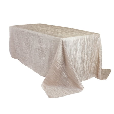 Your Chair Covers - 90 x 156 Inch Rectangular Crinkle Taffeta Tablecloth Ivory
Your Chair Covers - 90 x 156 Inch Rectangular Crinkle Taffeta Tablecloth Ivory