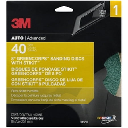 3M 3M - 31550 - Stikit Green Corps Disc 8 in 40 grit